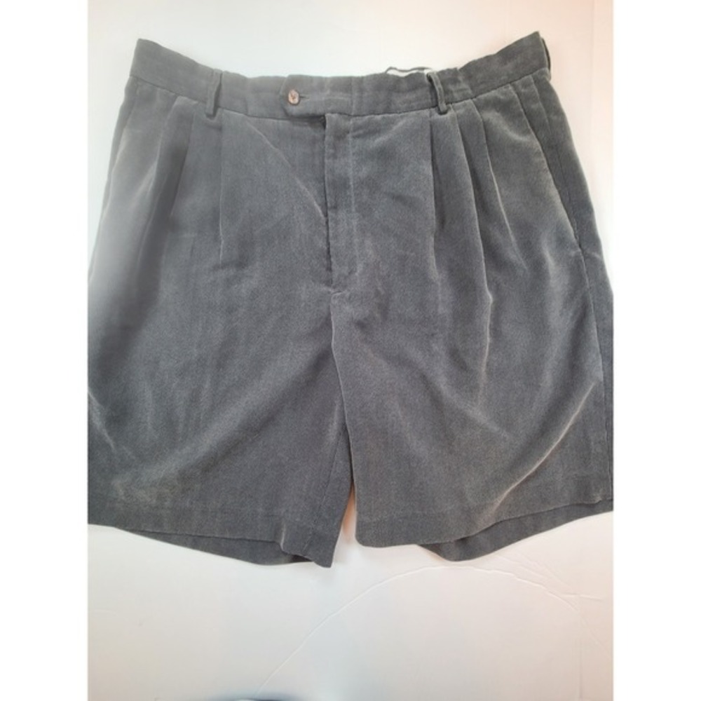 Vintage Nike Golf Mens 38 Pleated Shorts Gray Rayon Blend 90s Y2K Golf VTG